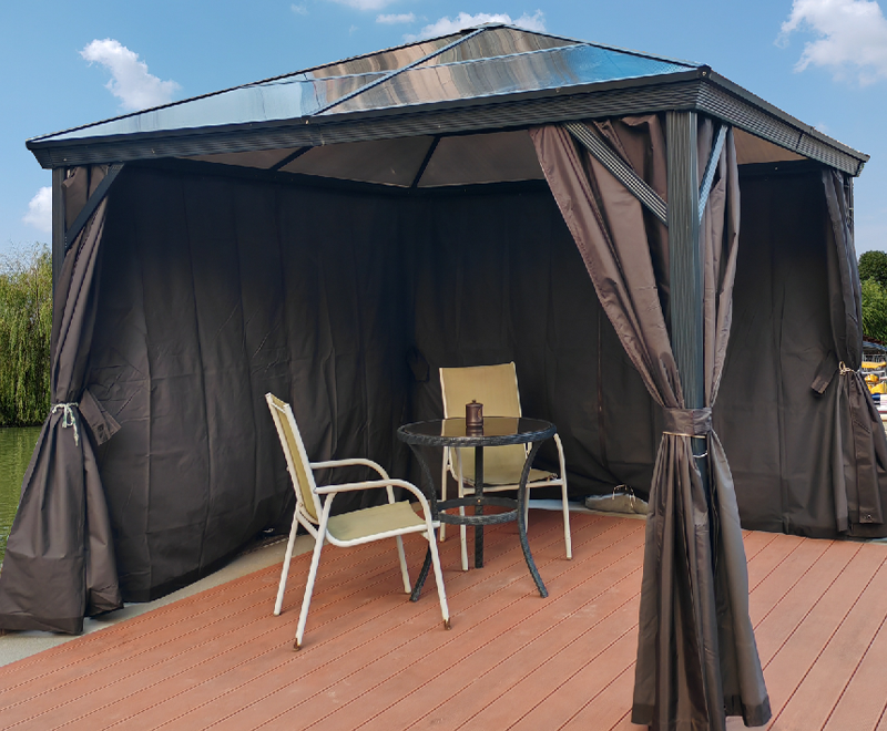 3x3m Polycarbonatus gazebo